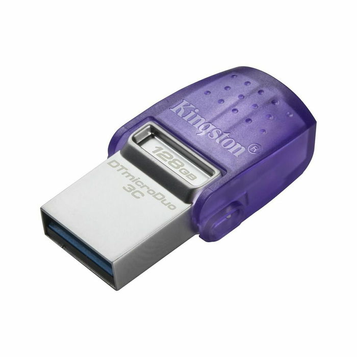 Clé USB Kingston microDuo 3C Noir Violet 128 GB