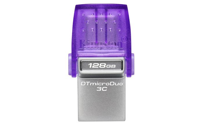 Kingston DataTraveler microDuo 3C 128 Go - Clé USB 3.2 Dual USB-C + USB-A - Vitesse Lecture 200 Mo/s Kingston DataTraveler microDuo 3C 128 Go - Clé USB 3.2 Dual USB-C + USB-A - Vitesse Lecture 200 Mo/s