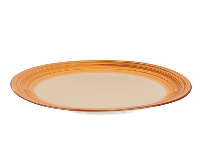 Vessia Assiette Plate Grès Céramique Marron 27 cm (Set de 24)