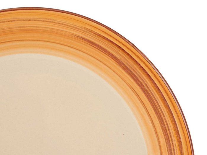 Vessia Assiette Plate Grès Céramique Marron 27 cm (Set de 24)