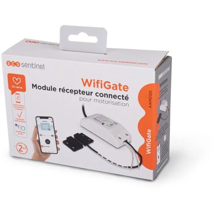 SCS SENTINEL WifiGate - Module récepteur connecté Wi-Fi 802.11b/g/n pour système de sécurité, 12V DC, 2412MHz-2472MHz/2402MHz-2480MHz