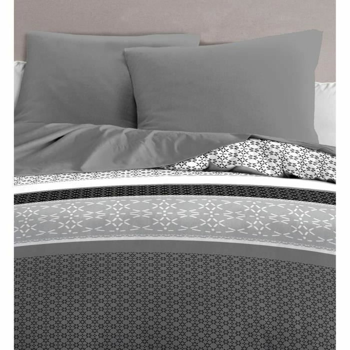 Home Linge Passion Lot de 2 taies d'oreiller Microfibre Gris anthracite 63 x 63 cm Home Linge Passion Lot de 2 taies d'oreiller Microfibre Gris anthracite 63 x 63 cm
