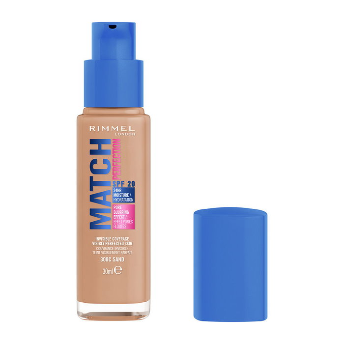 Rimmel London MATCH PERFECTION Fond de teint n° 300 Sable 30 ml Rimmel London MATCH PERFECTION Fond de teint n° 300 Sable 30 ml