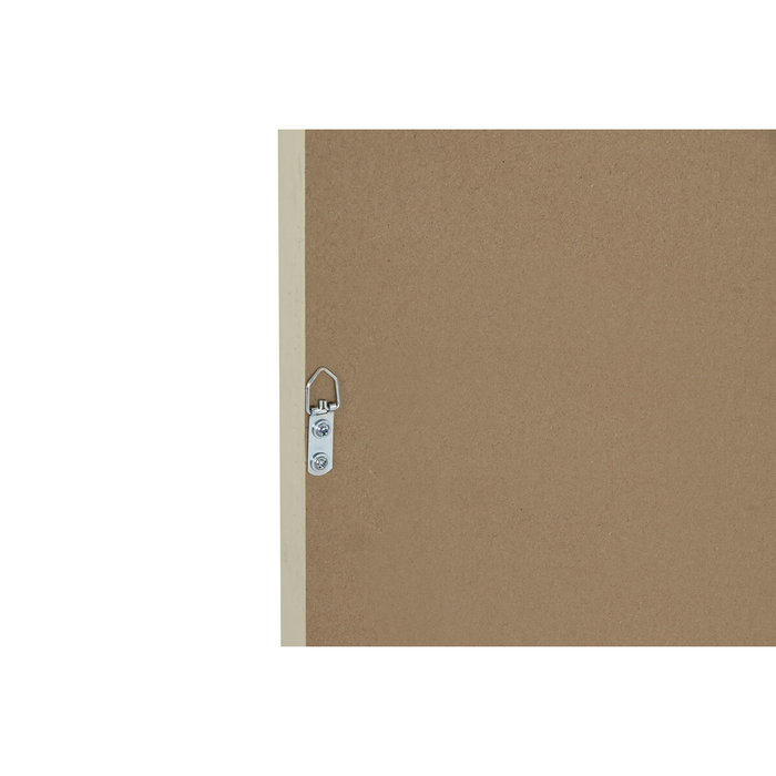 Toile Home ESPRIT Blanc Naturel Boho 60 x 3 x 60 cm (2 Unités)