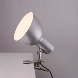 Pathein SKD-T1003 Lampe de Table Flexo Métal avec Pince pour Bureau, Design Moderne, Ampoule E27 Non Incluse, Noir