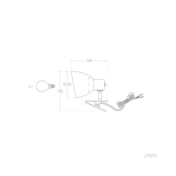 Pathein Lampe de Bureau Flexible avec Pince Métallique - SKD-T1003 - Pour Écritoire, Salon ou Restaurant