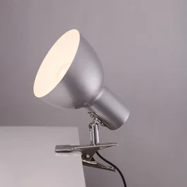 Lampe de bureau Pathein SKD-T1003, Lampe flexible en métal avec pince, design moderne pour bureau et salon