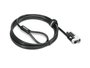 Lenovo NanoSaver Câble de Sécurité à Combinaison - Antivol pour Ordinateur Portable, Station d'Accueil, Écran - 1.8m, 4 Roues (10000 Combinaisons), Poussoir
