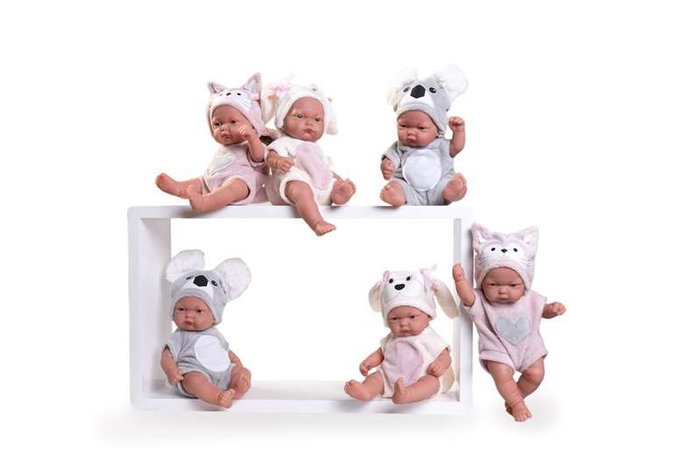 Antonio Juan Pitu Animalitos - Poupée animal 26 cm - Modèles assortis - Langues : espagnol, français, allemand, italien, etc.