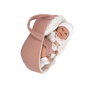 Muñecas Arias Poupée Elegance Babyto Rose avec landau et tétine - Corps vinyle, fille, 33 cm