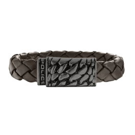 Police S14AHW03B Pulsera en Cuir Marron