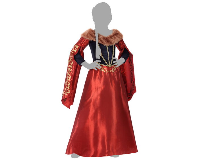 atosa Disfraz Reina Medieval Rojo Infantil