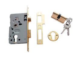 TESA 2010P/40/HL Serrure à emboîtement réversible pour porte en bois