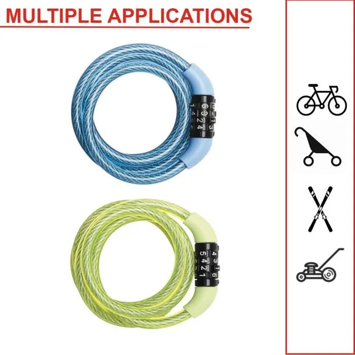 Master Lock 8143EURDPROCOL Câble Antivol Vélo 1,2 m Master Lock 8143EURDPROCOL Câble Antivol Vélo 1,2 m