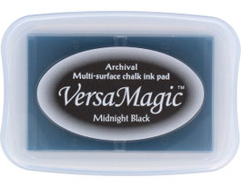 Tsukineko VERSAMAGIC Tampon encreur noir nuit effet craie 95x65mm