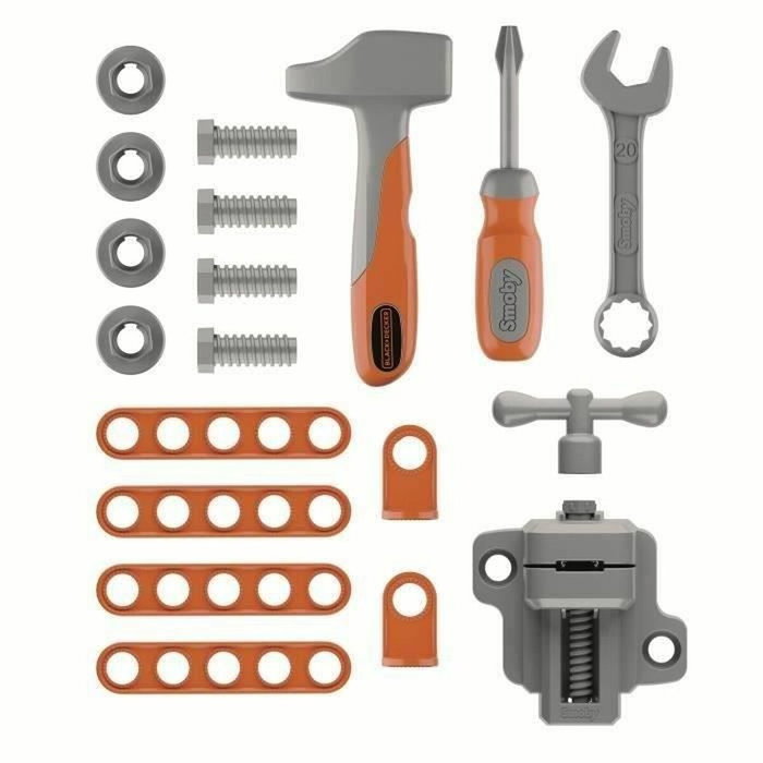 Smoby Diable Bricolo 3 en 1 Black + Decker avec 19 accessoires Smoby Diable Bricolo 3 en 1 Black + Decker avec 19 accessoires