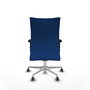 Piqueras Y Crespo Chaise de bureau Albacete confidente, mécanisme Synchro, Bleu, Accoudoirs 2D