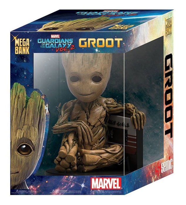 SEMIC STUDIO Figura hucha Baby Groot Cassette Guardianes de la Galaxia 2 Marvel