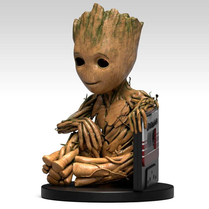 SEMIC STUDIO Figure Tirelire Baby Groot Cassette Gardiens de la Galaxie 2 Marvel - 17cm - PVC