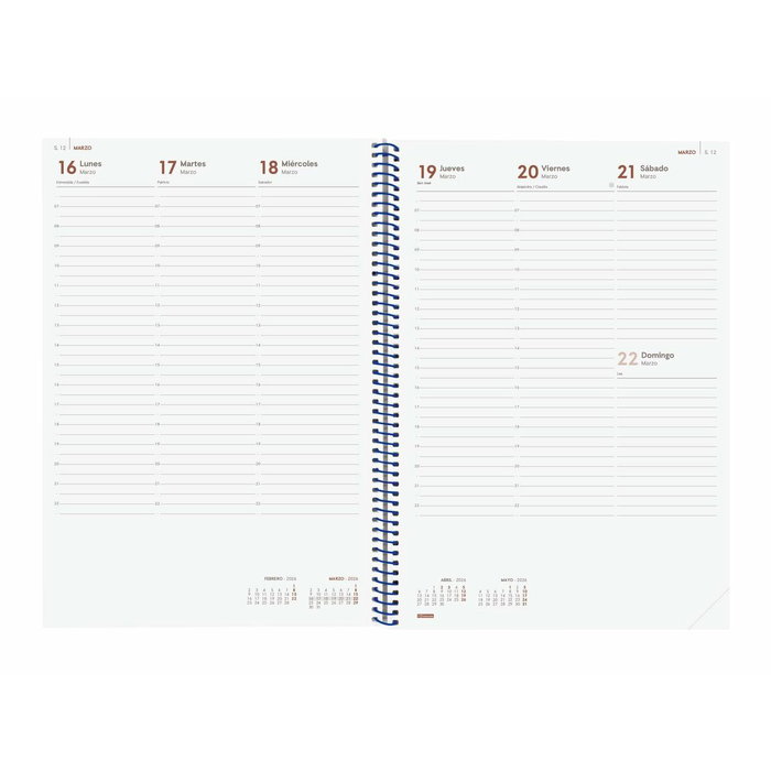 Agenda Finocam YEAR Bleu A4 21 x 29,7 cm 2026