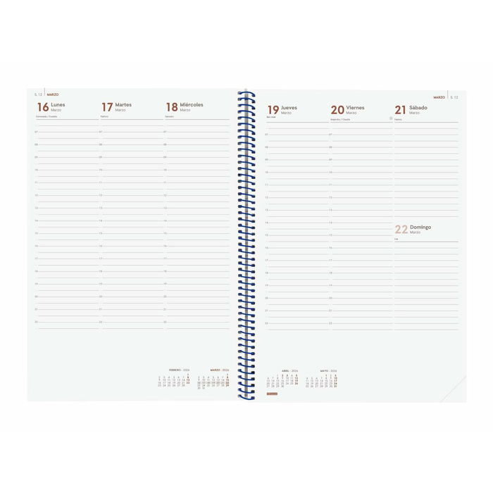 Agenda Finocam YEAR Bleu A4 21 x 29,7 cm 2026