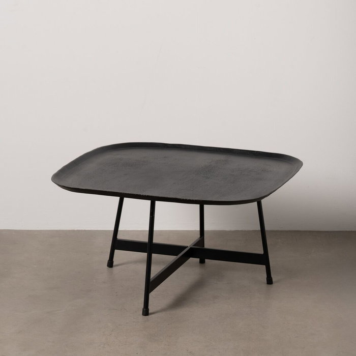 BigBuy Home Table Basse Noir 75,5 x 75,5 x 41 cm BigBuy Home Table Basse Noir 75,5 x 75,5 x 41 cm