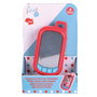 Tachan - Téléphone jouet pour bébé avec miroir et filtres selfie (narise chien, oreilles chat, lunettes), 7 mélodies, fonctionnement avec piles, à partir de 6 mois