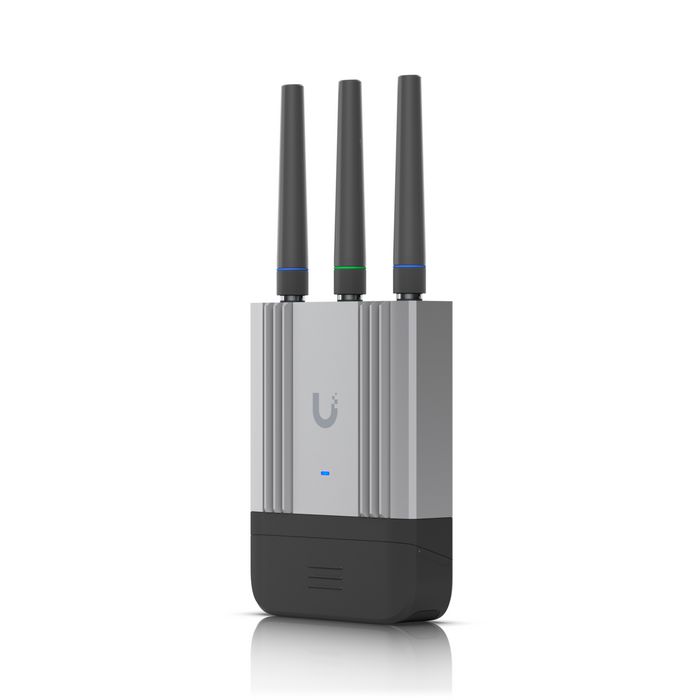 Ubiquiti Mobile Router Industrial Routeur Mobile LTE Cat 4 WiFi avec 2 Ports GbE RJ45, PoE, GPS, pour Applications IoT Intérieur/Extérieur Ubiquiti Mobile Router Industrial Routeur Mobile LTE Cat 4 WiFi avec 2 Ports GbE RJ45, PoE, GPS, pour Applications IoT Intérieur/Extérieur