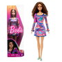 Barbie - Poupée Fashionista avec Robe Marbrée - Modèle HJT03 - Mattel