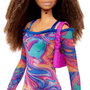 Barbie - Poupée Fashionista avec Robe Marbrée - Modèle HJT03 - Mattel
