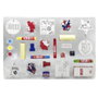 CYP BRANDS Calendrier de l'Avent Atlético de Madrid 45x30 cm avec Autocollants, Puzzle, Peintures et Autres Surprises