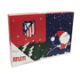 CYP BRANDS Calendrier de l'Avent Atlético de Madrid 45x30 cm avec Autocollants, Puzzle, Peintures et Autres Surprises