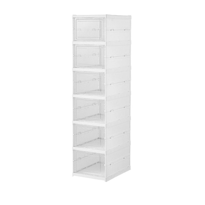 Range-chaussures Fulmo Blanc Plastique dur 25,5 X 34,5 X 105 CM Range-chaussures Fulmo Blanc Plastique dur 25,5 X 34,5 X 105 CM
