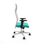 Piqueras y Crespo Chaise de Bureau Albacete Turquoise et Blanc