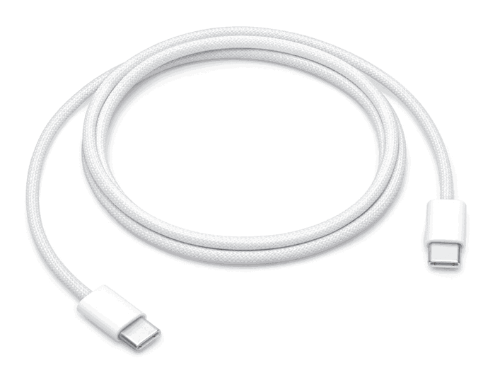 Apple Câble USB-C tressé 60 W (1 m) Blanc MW493ZM/A