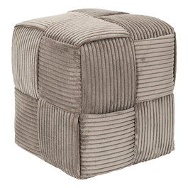 Home Deco Factory Pouf tressé Scott Taupe