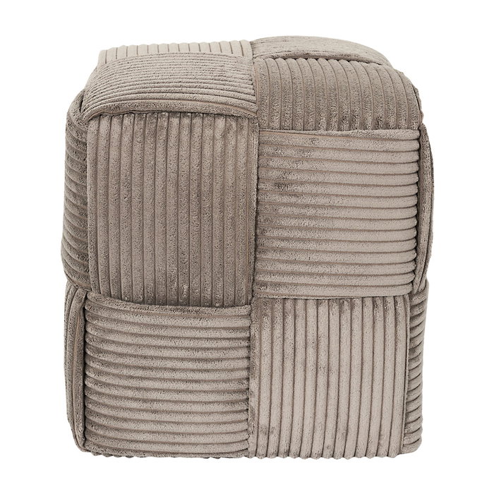 Home Deco Factory Pouf tressé Scott Taupe