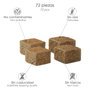 PAPILLON Pastilles d'allumage écologiques 72 pièces