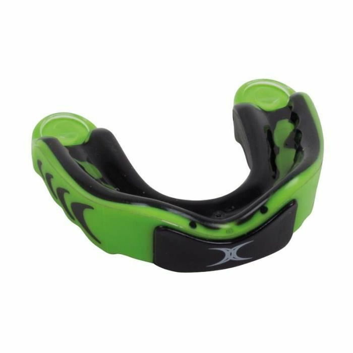 Gilbert Virtuo 3DY Protecteur buccal Noir et Vert Gilbert Virtuo 3DY Protecteur buccal Noir et Vert