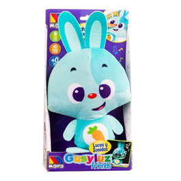 Molto Baby Bunny - Peluche lumineuse avec son et lumière pour bébé dès 6 mois - 7.5 cm - Fonctionne avec piles incluses