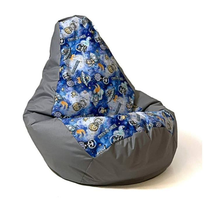 Pouf GO GIFT Gris 105 x 80 cm Poire Pouf GO GIFT Gris 105 x 80 cm Poire