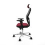 Piqueras y Crespo Chaise de Bureau avec Appui-tête Jorquera 2D086N2 Bordeaux