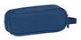 Safta Basic Portatodo Double - Organisateur double bleu marine (21x8x6 cm)