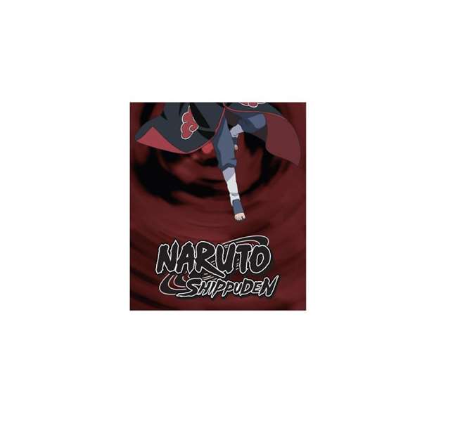 Cerdá - Serviette en Microfibre Naruto - 70 x 140 cm - Tissu Ultra-Absorbant - Pour Enfants (2-8 ans) - Couleur Rouge Foncé