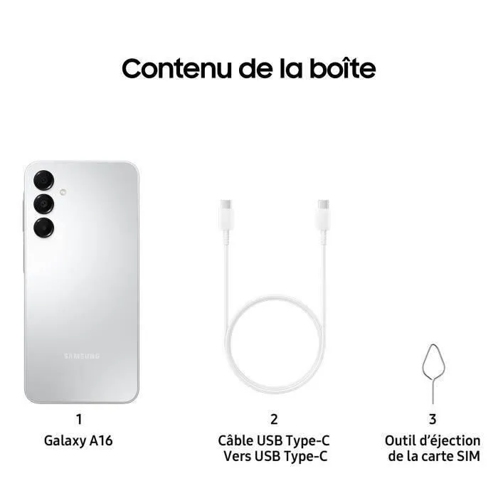 Samsung Galaxy A16 128Go Gris Samsung Galaxy A16 128Go Gris