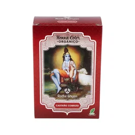 Radhe Shyam Henna en Poudre Châtain Cuivré 100g - Teinture Naturelle