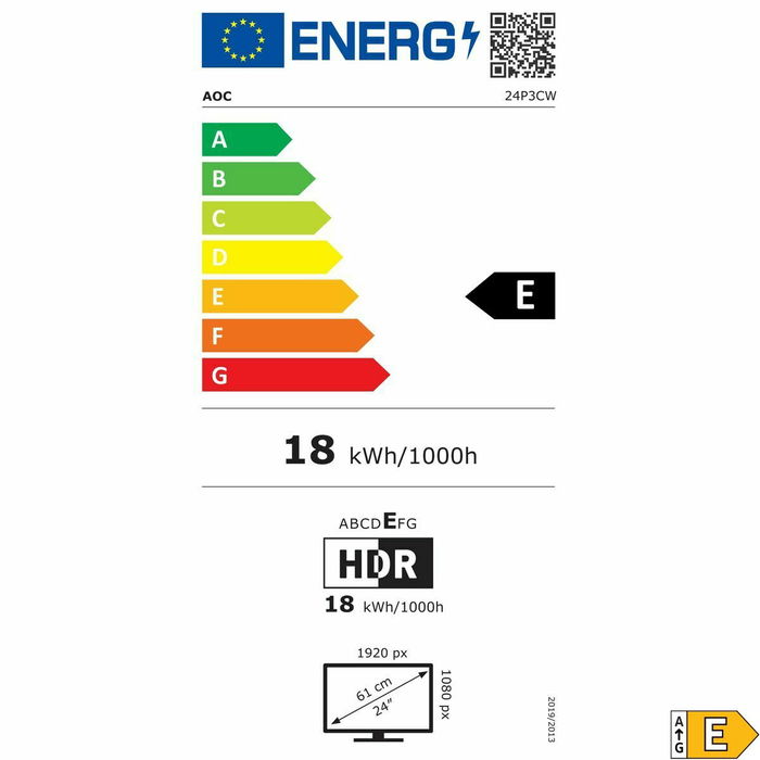 Écran AOC 24P3CW Full HD 23,8"