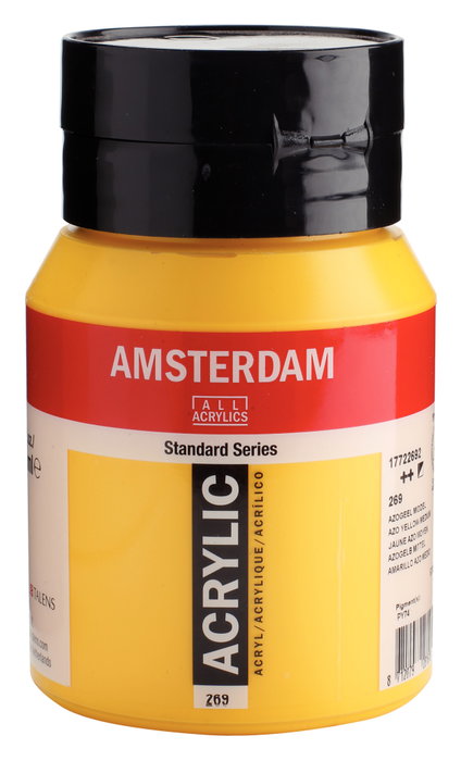 Amsterdam Jaune Azo Moyen 269 - Peinture Acrylique 500 ml Amsterdam Jaune Azo Moyen 269 - Peinture Acrylique 500 ml