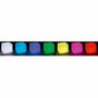 Lumisky Casy C30 Cube solaire lumineux - Tabouret table basse LED blanc et multicolore