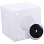 Lumisky Casy C30 Cube solaire lumineux - Tabouret table basse LED blanc et multicolore